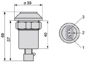 MATERIAL ELECTRICO 82025543 - MANDO GUARDABARROS TRASERO CNH PNEUTRON