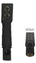 MATERIAL ELECTRICO 821430-2 - EMPUÑADURA ºSº 2 FUNCIONES SALIDA CABLES ( SIN FUELLE )