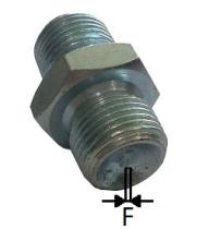 HIDRAULICA 1793A - MACHO-MACHO 1/4 A 1/4 CALIBRADO 1,5 MM