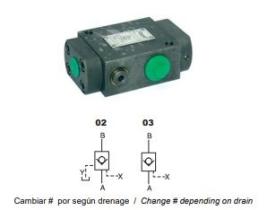 HIDRAULICA 1VRHS03R1PA03 - VALVULA DE RETENCION HIDR. BSP 1/2