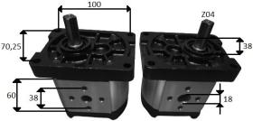 HIDRAULICA 20A12X010FO - BOMBA HIDRAULICA FOTON 12 CC IZQ