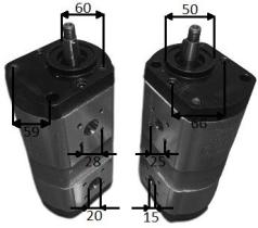 HIDRAULICA 22A25X095-11X097 - BOMBA HIDRAULICA IZQ. DOBLE 25+ 11L
