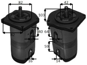 HIDRAULICA 22C15X45015X451 - BOMBA HIDRAULICA DOBLE EBRO DER