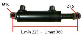 HIDRAULICA 2540100NN - CIL. VAST. 25, CAM. 40, CARR. 100 CASQ. ESP. TAL. 2 MM MECHO