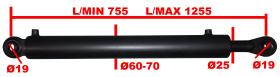HIDRAULICA 2560500E - CIL. VAS.  25 CAM.  60-70 CARR.500 ROSCADO