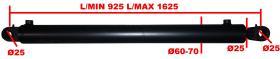 HIDRAULICA 2560700E - CILINDRO 25, CAM. 60-70, CARR. 700 ESPECIAL