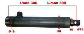 HIDRAULICA 3040200CSSE - CIL. VAST. 30, CAM.40, CARR. 200, CASQUILLOS SIMPLE EFECTO