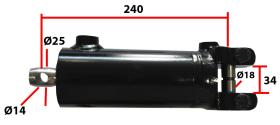 HIDRAULICA 3773711M91 - CILINDRO DIRECCION MFE