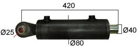 HIDRAULICA 4080150AN - CIL. VAST. 40, CAM. 80, CARR. 150 COTA B 30MM