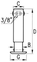 HIDRAULICA 618460 - PIE HID.100X100 CARR.400 C/ VALV.