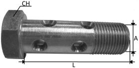 HIDRAULICA 803370 - TORNILLO DOBLE 3/8