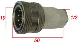 HIDRAULICA 803880 - ENCHUFE HIDRAULICO HEMBRA H. 1/2 R. GAS