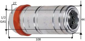 HIDRAULICA 805590 - HEMBRA HIDRAULICO H 1/2 L.108 FIAT CNH CASE