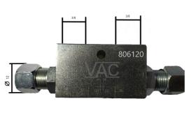 HIDRAULICA 806120 - VALVULA BLOQUEO 3/8 D/E TUBO 12