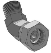 HIDRAULICA 811401 - CODO 45º MACHO 1/2 GAS  HEMBRA TL 1/2 GAS