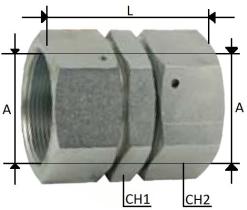 HIDRAULICA 811430 - UNION TUERCA LOCA 1/4 A 1/4