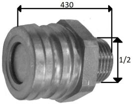 HIDRAULICA 813890 - ENCHUFE MACHO FRENO 1/2