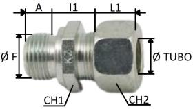 HIDRAULICA 817720 - RACORD INTERMEDIO 1/4 A TUBO DE Ø 12