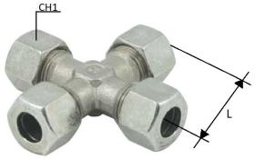 HIDRAULICA 817790 - RACORD INTERMEDIO CRUZ TUBO DE Ø 15