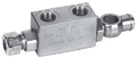 HIDRAULICA 830910 - VALVULA DE BLOQUEO 3/8 D/E TUBO 12 CORTA (L 136 MM )