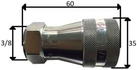 HIDRAULICA AGF1006 - ENCHUFE RAPIDO 3/8 HEMBRA 400 BAR