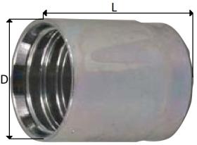 HIDRAULICA CP12T04 - CASQUILLO 1/4 MANGUERA 2 MALLAS