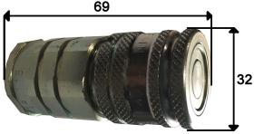 HIDRAULICA FFP1008 - ENCHUFE CARA PLANA 1/2 HEMBRA