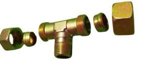 HIDRAULICA TML18211 - TEE CENTRAL 1/2 GAS PARA TUBO Ø18