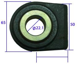 TERCER PUNTO 502450 - ROTULA SOLDAR 3P INT. Ø 22.4
