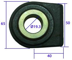 TERCER PUNTO 502500 - ROTULA SOLDAR BRAZO DE TIRO Ø 19,3