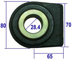 TERCER PUNTO 502530 - ROTULA SOLDAR BRAZO DE TIRO  Ø 28.4