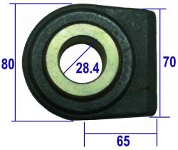 TERCER PUNTO 502534 - ROTULA SOLDAR BRAZO DE TIRO  Ø 32,2