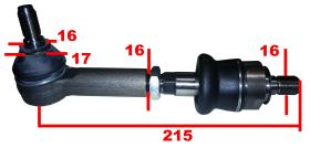 TERCER PUNTO 633220 - ROTULA+AXIAL DIR L 215 R 16X150 CONO 16-17,5 SDF VIÑEDO