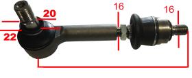 TERCER PUNTO 633230 - ROTULA+AXIAL DIR. DER L 220 CONO 20-22 R 16X150