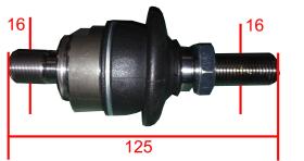 TERCER PUNTO 633502 - ROTULA AXIAL L. 125 MM Ø 16X150 DER. 16X150 DER. SDF