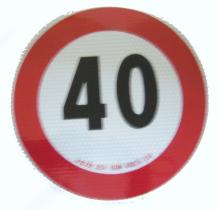 CARROCERIA 354420 - ADHESIVO LIMITE VELOCIDAD 40 KM