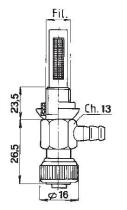 ACCESORIOS 121900 - GRIFO DEPOSITO GASOLINA 10X100   Ø6MM