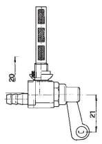ACCESORIOS 121940 - GRIFO DEPOSITO GASOLINA 10X1   6MM