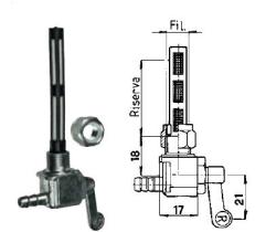 ACCESORIOS 121950 - GRIFO DEPOSITO GASOLINA 12X100   Ø6MM