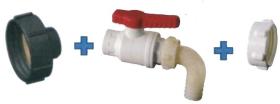 ACCESORIOS 273980 - KIT SALIDA DEPOSITO 1000 L , ADAP. REDUCC. Y VALVULA