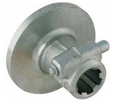 ACCESORIOS 305190 - CUBO RANURADO  CON BRIDA Y PULSADOR  Z06 1º3/8 L80