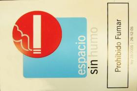 ACCESORIOS 354440 - SEÑAL POLIESTIRENO 297X210 MM PROHIBIDO FUMAR