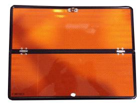 ACCESORIOS 354652 - PLACA DE MERCANCIA PELIGROSA PLEGABLE 400MMX300MM