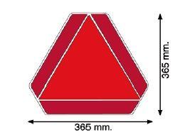 ACCESORIOS 360470 - TRIANGULO SEÑALIZACION VEHICULOS LENTOS 365X365