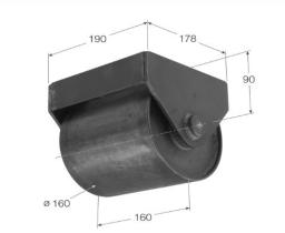 ACCESORIOS 401576 - RUEDA METALICA  CONTENEDOR Ø 160 L160