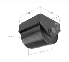 ACCESORIOS 401578 - RUEDA METALICA  CONTENEDOR Ø 200 L178