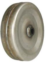 ACCESORIOS 401752 - RUEDA METALICA  Ø 350 GROSOR BULON Ø35 PISADA 110 MM.