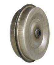 ACCESORIOS 402440 - RUEDA METALICA Ø 300 G. 2,5 MM. CASQUILLO NYLON 28 MM
