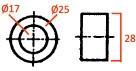 ZACCESORIOS 563240 - CASQUILLO Ø INT. 17-Ø EXT. 25-28MM