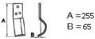 ACCESORIOS 572840 - CUCHILLA ZANJADORA  A255  B65  Ø14,5